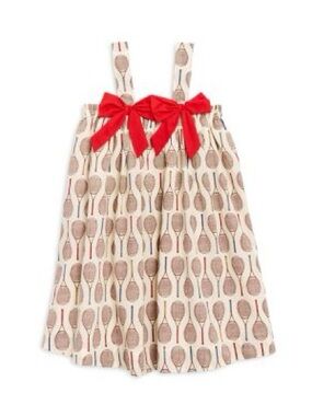 Pink Chicken Girls' Emma Lou Tennis Racket Print Dress - Little Kid